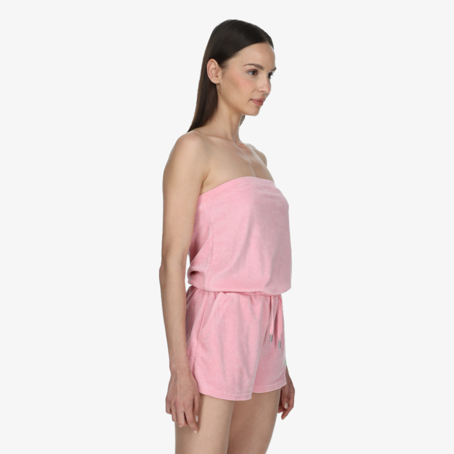 JUICY COUTURE Šorc Bandeau Drawstring Romper 